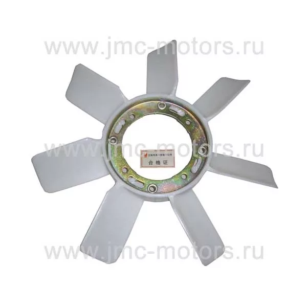 Вентилятор (крыльчатка) радиатора JMC 1032, 1043, 1052 системы охлаждения, 1308100BB