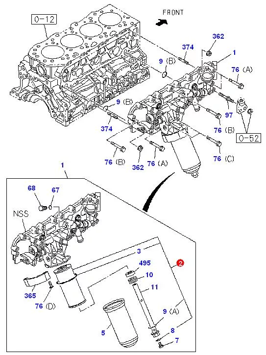 Фильтр масляный isuzu NLR 85 ../images2/is_5.JPG