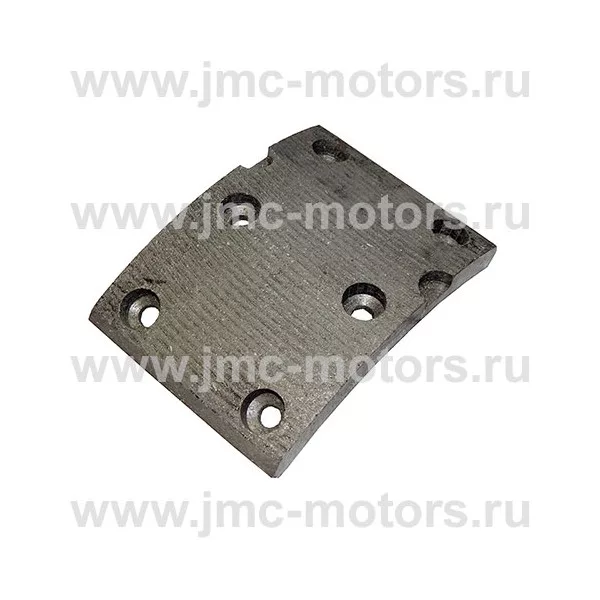 Накладка тормозной колодки FOTON 1069/1061/1051/1099, комплект 4 шт, под клепки, 100 мм., 240131G1105